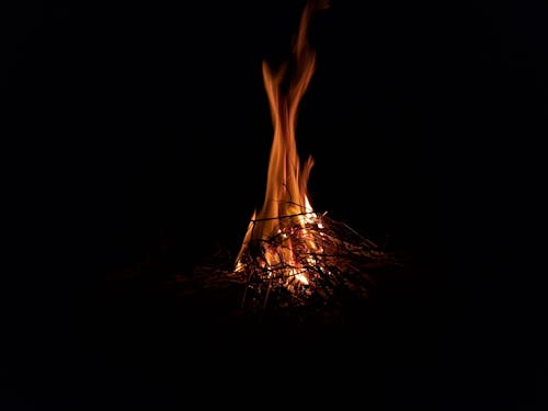 大火, 對比, 晚上 的 免费素材图片