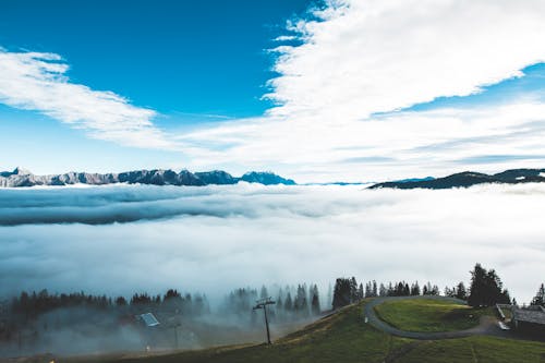 Free White Clouds Under Blue Skies Stock Photo