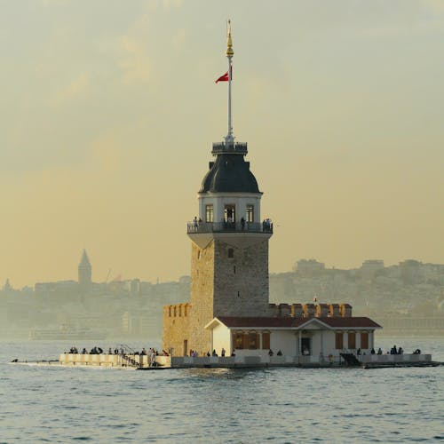 Maidens Tower on Bosporus in Turkey