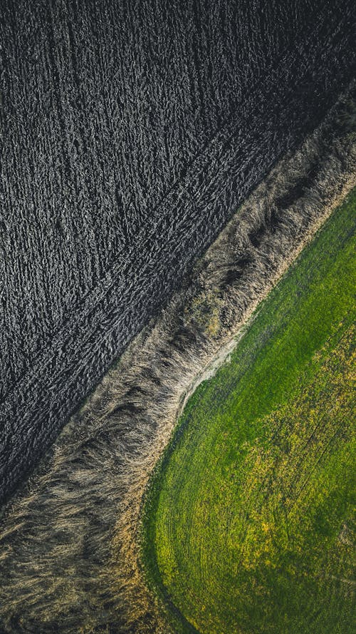 Gratis stockfoto met achtergrond, akkers, dronefoto