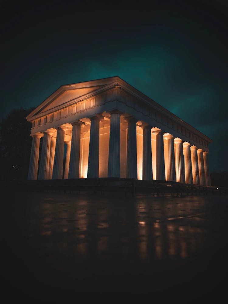 Facade Of The Theseus Temple In Vienna