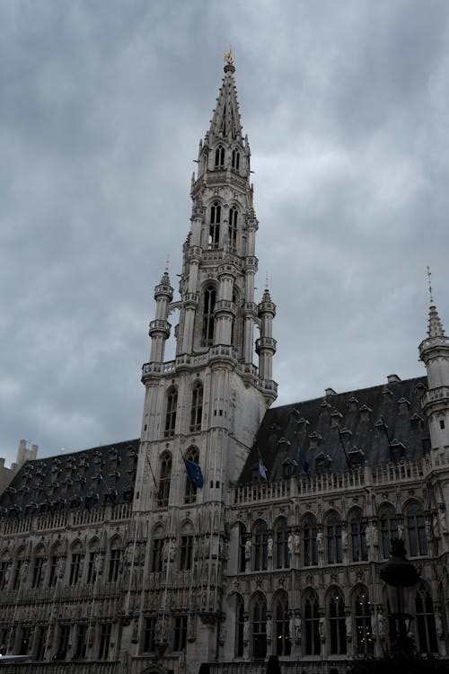 Facade of the Brussels Town Hall in Belgium