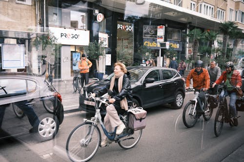 Cyclists on Street