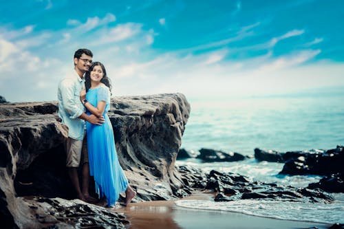 Smiling Couple at Beach