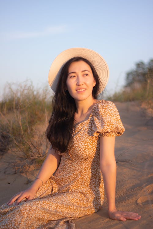 Woman Posing on the Beach