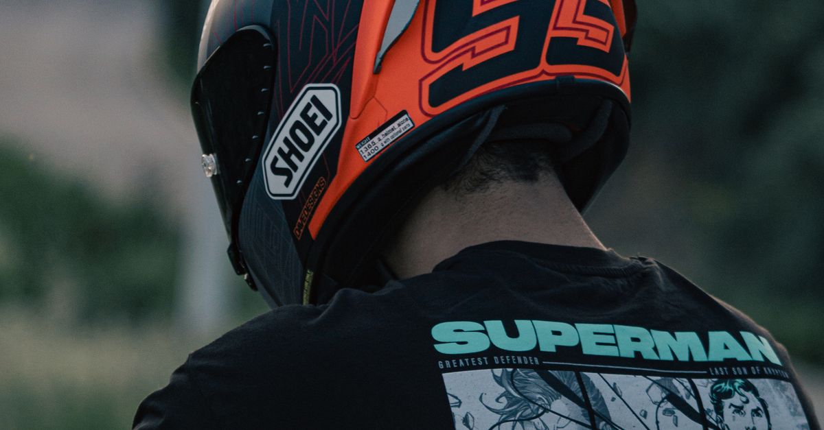 A Rider Back Back View of a Rider on a Motorcycle · Free Stock Photo
