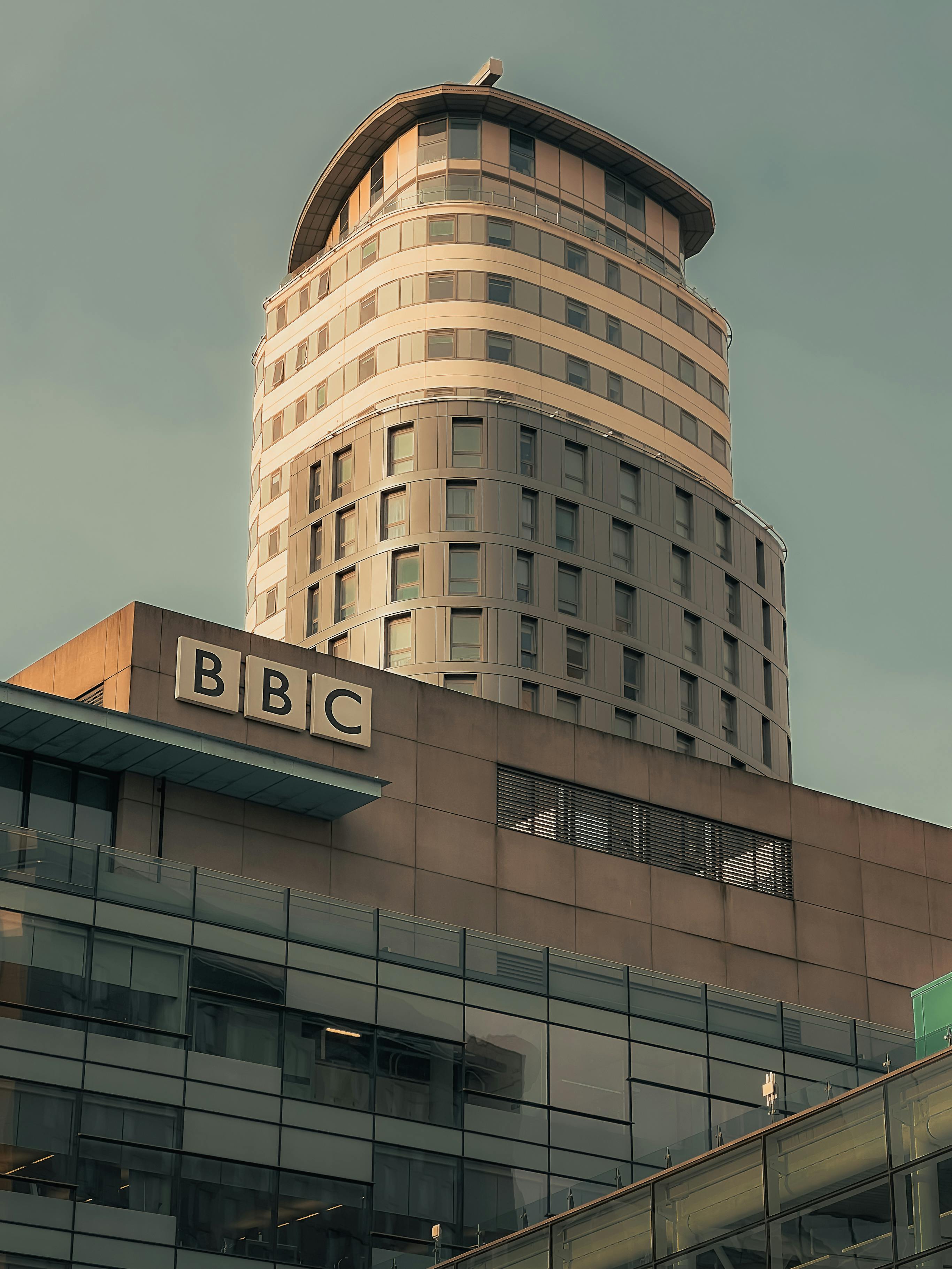 bbc logo on building wall