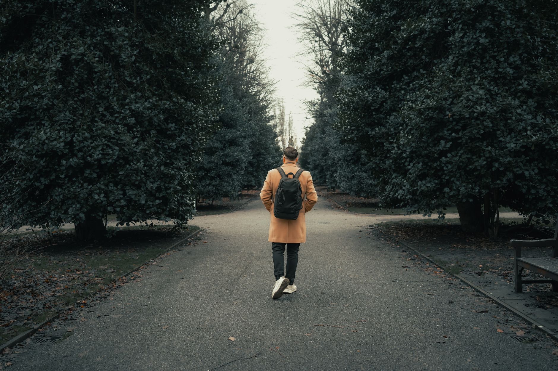 A person walking alone along a path, the ten-minute version of a habit that starts small