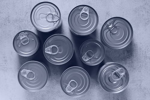 Top View of Cans
