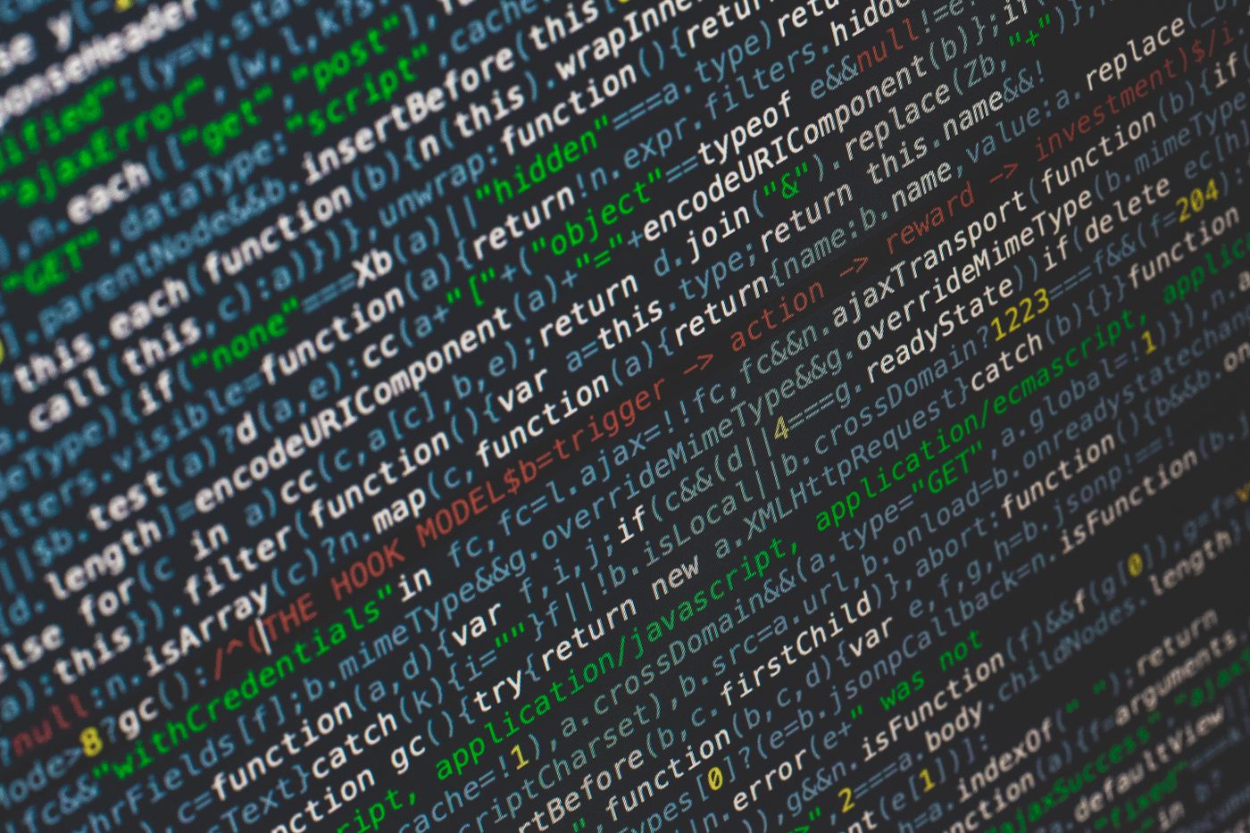 Source code displayed on a desktop monitor during API integration work