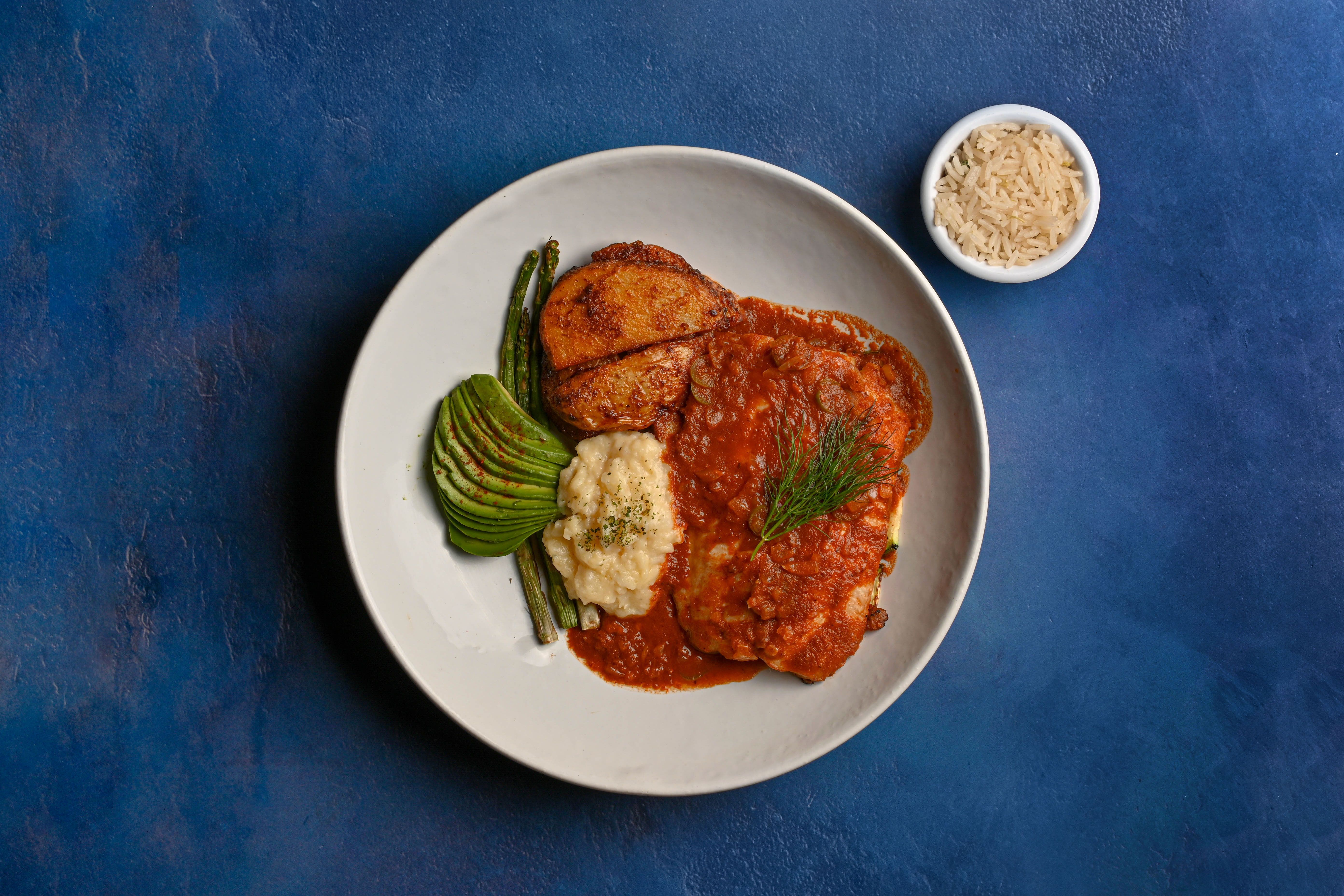 Tandoori Baingan Bharta with Cucumber Raita