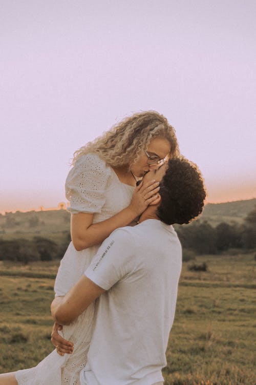 Casal No Pôr Do Sol