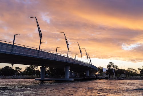天空, 曼哲拉交通桥, 河 的 免费素材图片