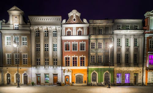 Colorful Tenement Houses in Poznan, Poland