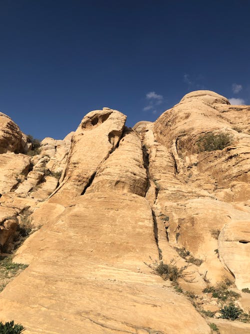 Low Angle Shot of a Sandstone