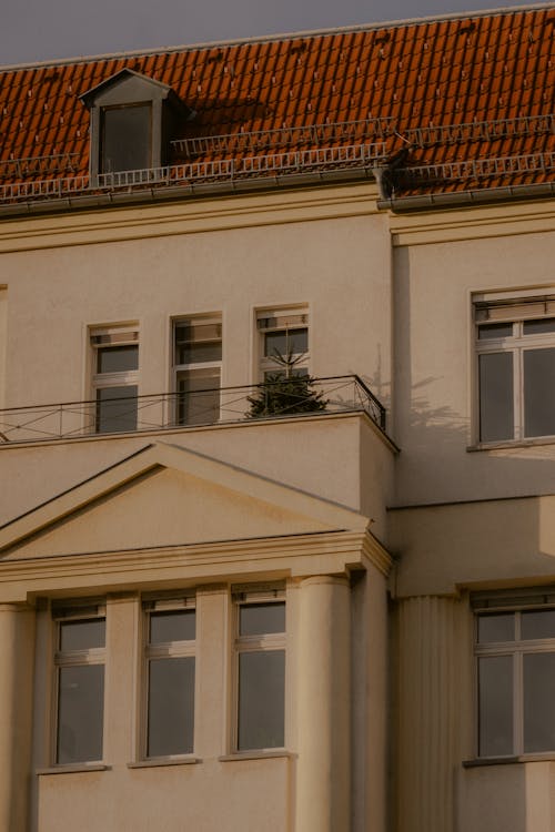 Exterior of an Apartment Building in Sunlight 