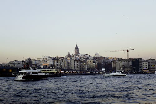 Cityscape of Istanbul with Galata Tower in Middle
