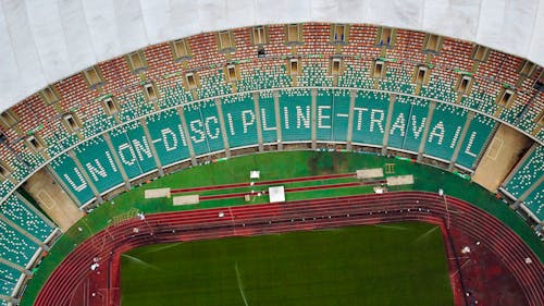 abidjan, alassane ouattara stadyumu, drone çekimi içeren Ücretsiz stok fotoğraf