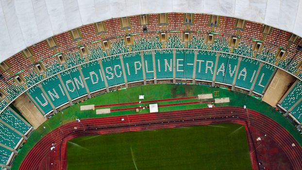 Top View of Alassane Ouattara Stadium, Ebimpe, Abidjan, Ivory Coast