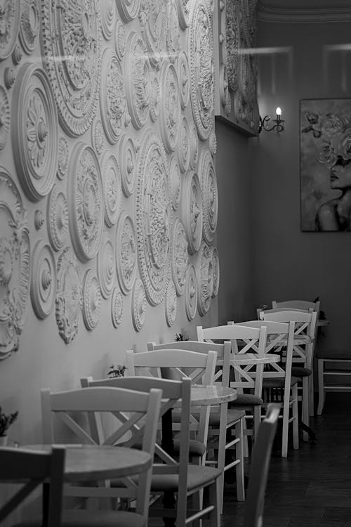 Ornamented Wall in Restaurant