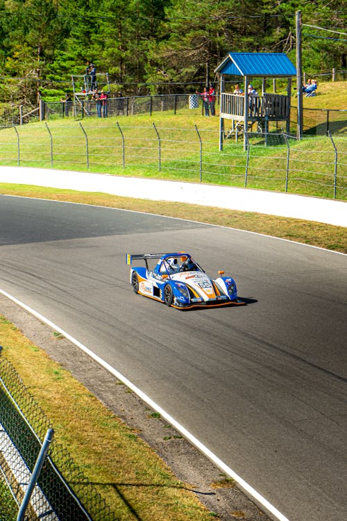 A Racing Car on a Track