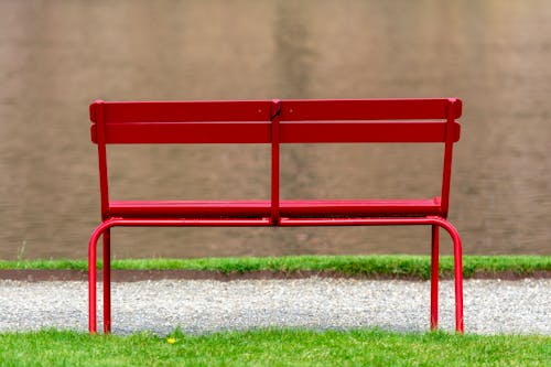 Red Bench by the River