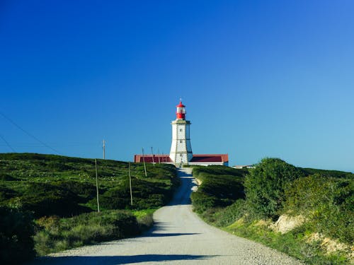 Kostnadsfri bild av fyr cabo epichel, gräs, landmärke