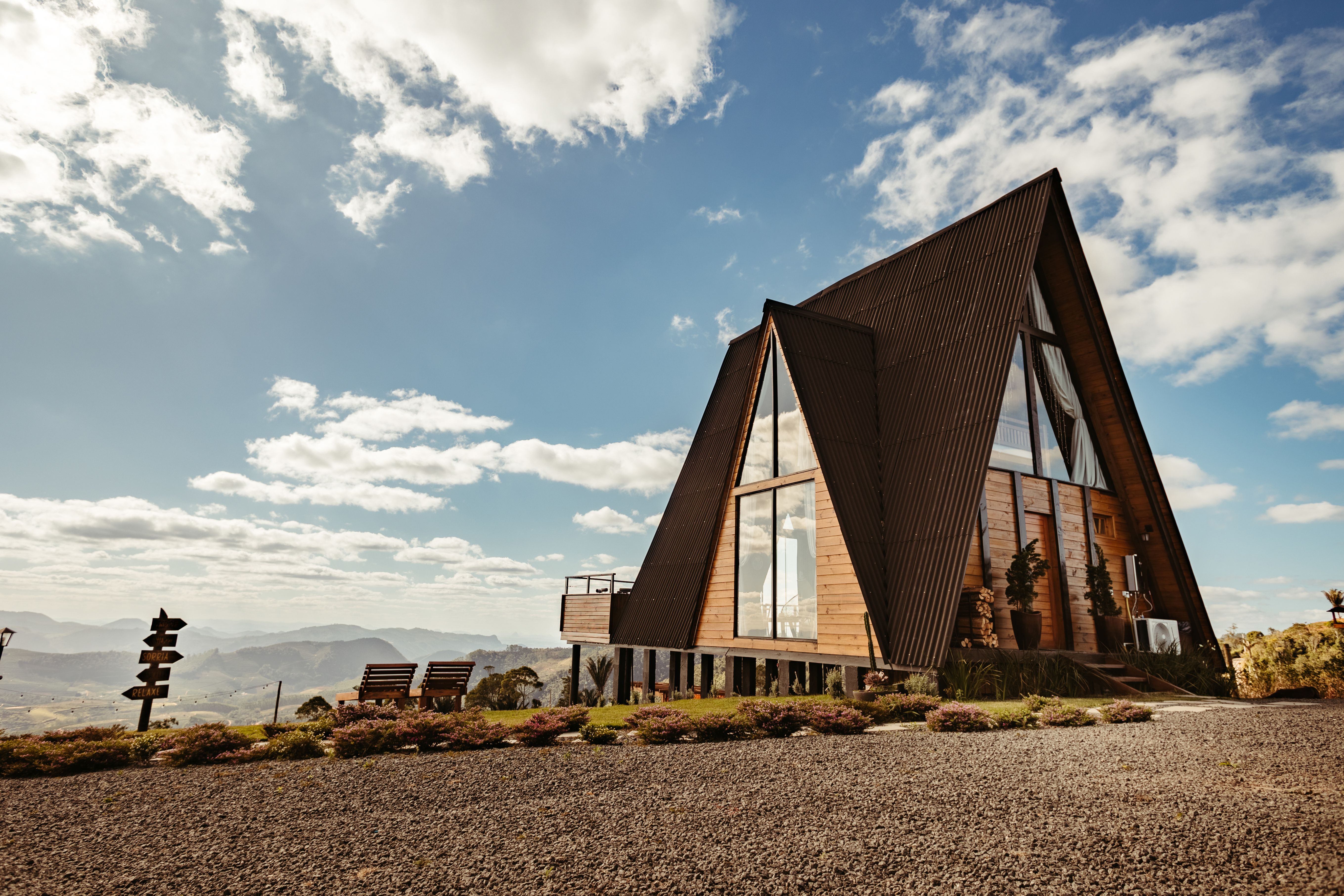 Modern Triangular House · Free Stock Photo