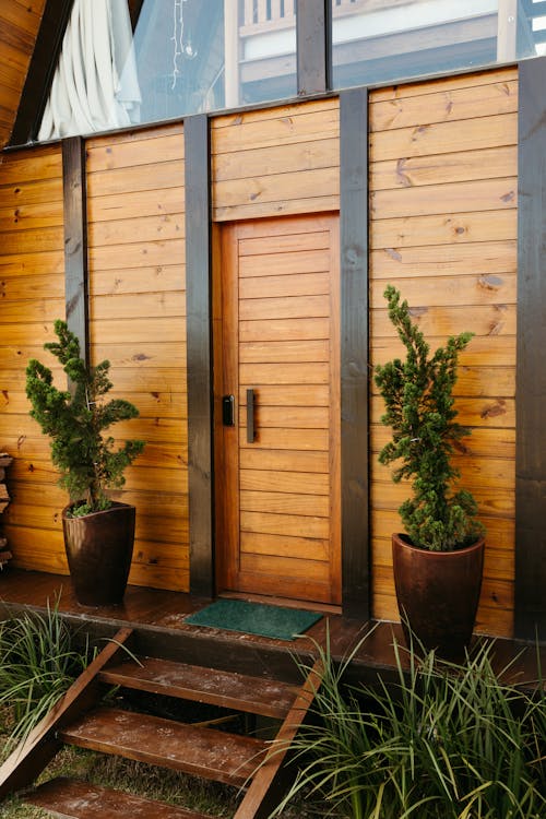 Entrance to Wooden Hut