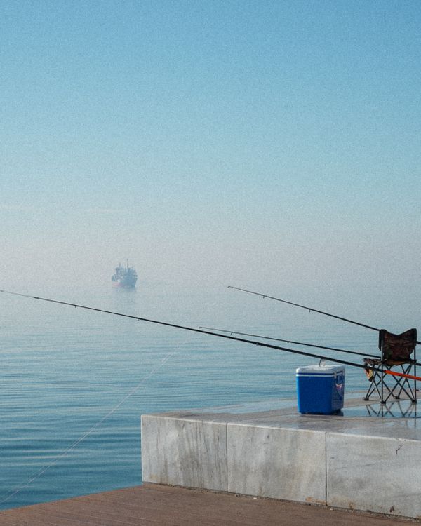 beach chair and fishing pole Fish-N-Mate 587 Holder Makesfor a great gift to anyone who loves fishing. Fishing pole chair hi-res stock