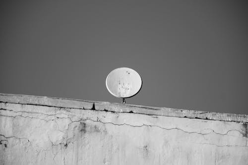Kostenloses Stock Foto zu antenne, dach, schwarz und weiß