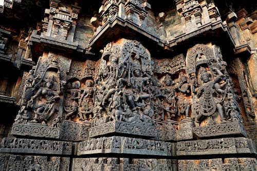 Ornate Reliefs at the Hoysaleshwara Temple