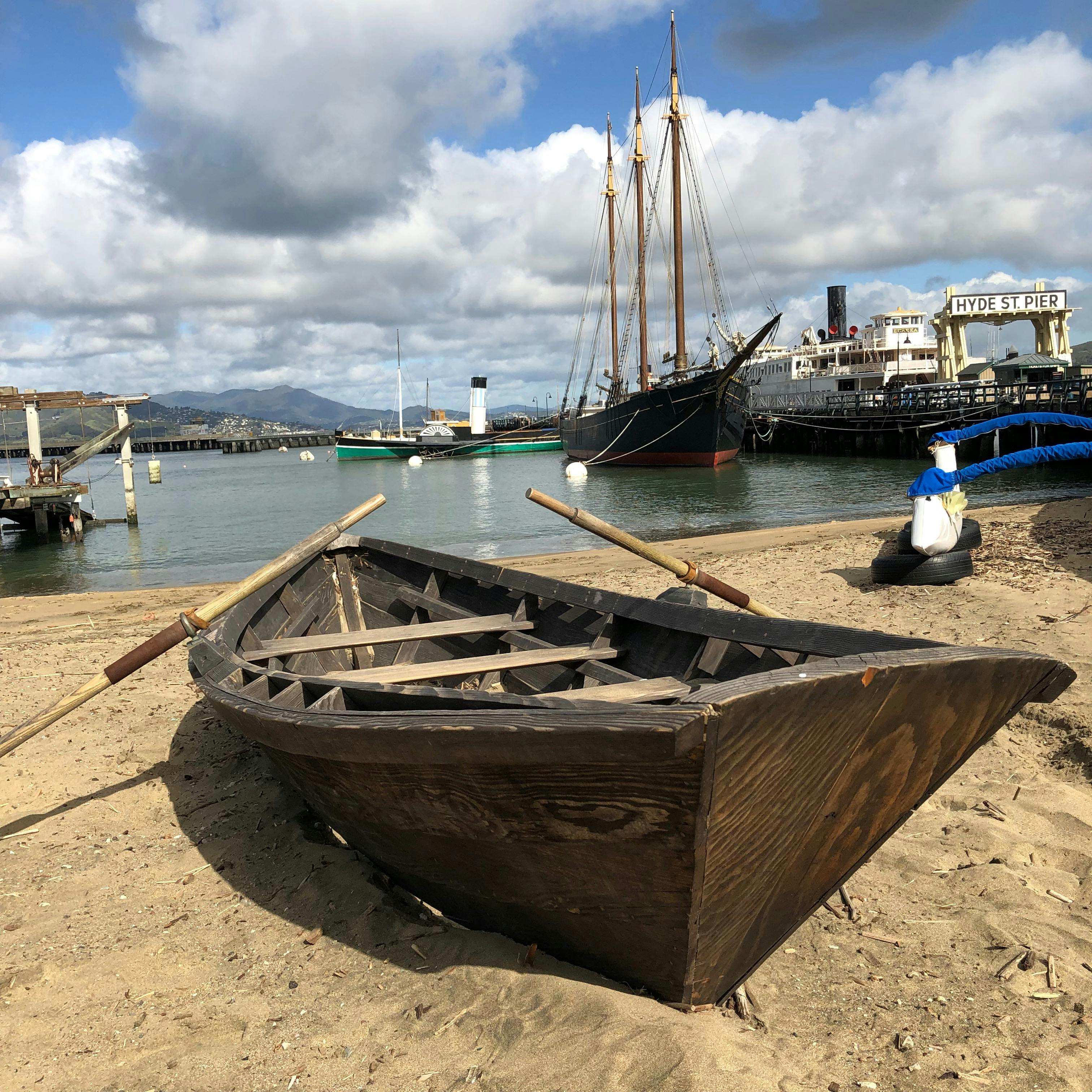 Free stock photo of row boat, sail boat, san francisco bay