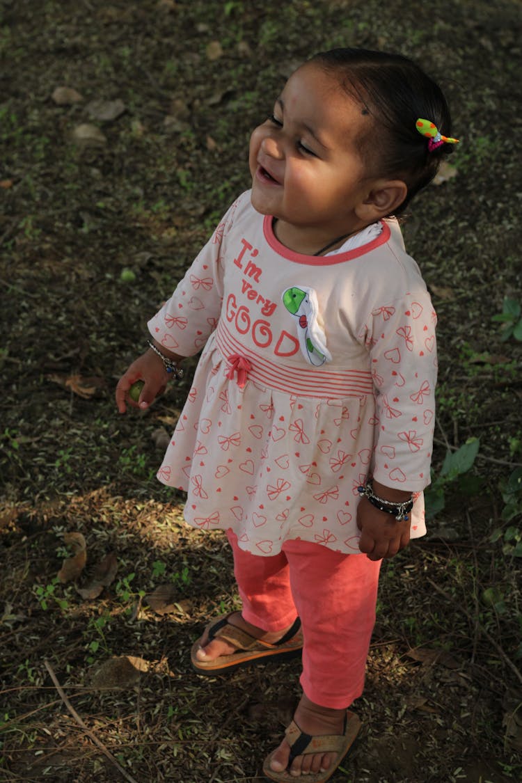 Little African Girl In A Forest 