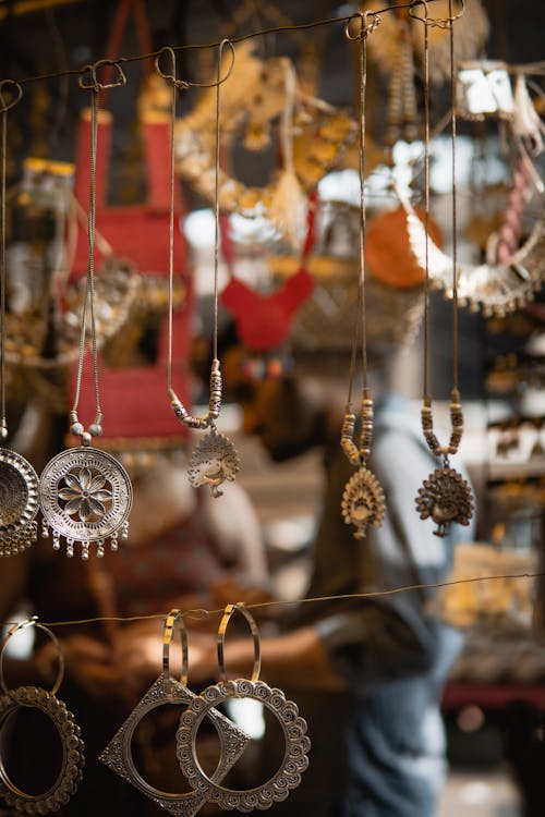 Traditional Jewelry on a Bazaar 
