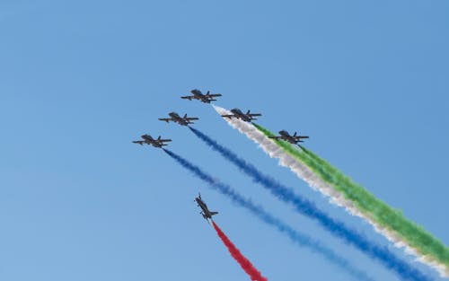 Planes During Air Show 