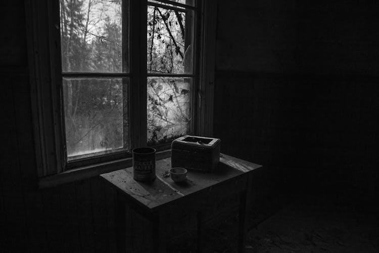 Table In Abandoned House