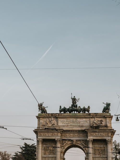 คลังภาพถ่ายฟรี ของ milano, scuplture, ม้าดำ