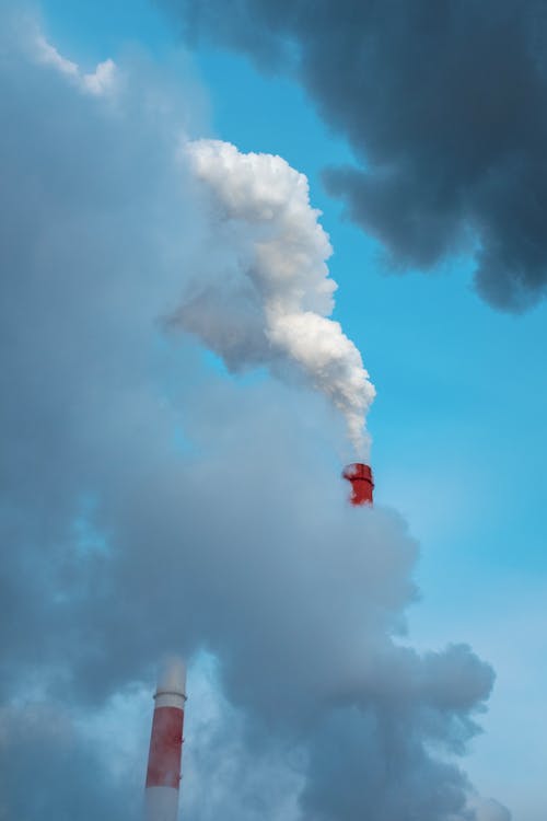 Smoke and Cloud from Factory