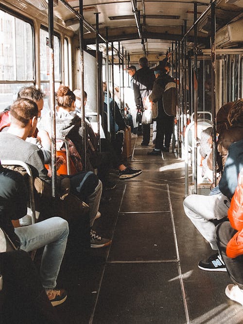 Passengers in Wagon of Tram