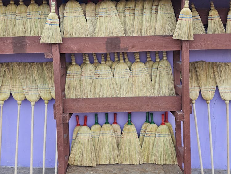 Straw Rustic Broomsticks