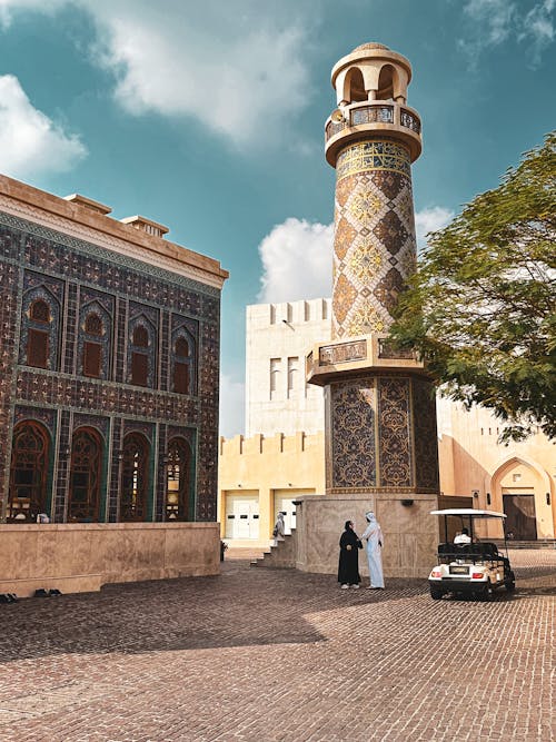 Minaret of the Katara Mosque in Doha, Qatar