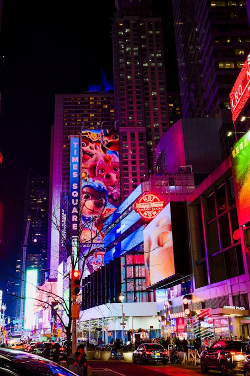 Times Square in New York City, USA at Night