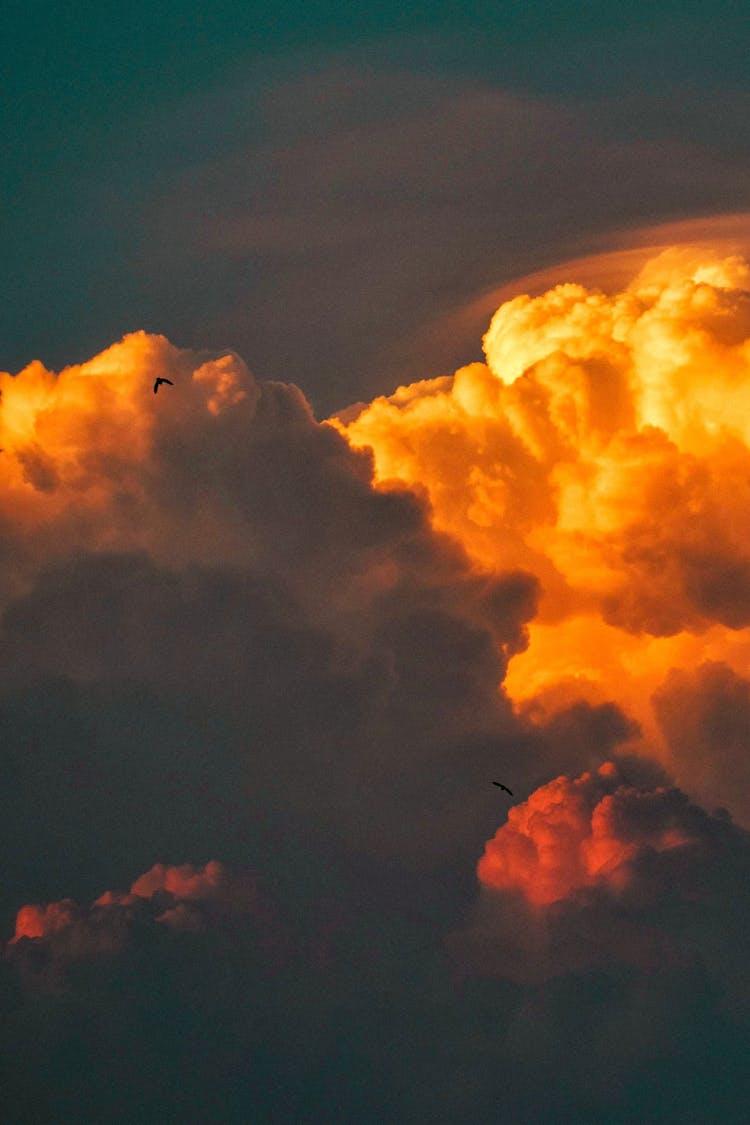 Clouds In Sky At Sunset