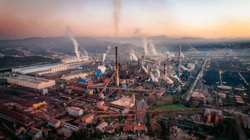 Kostenloses Stock Foto zu fabrik, luftverschmutzung, rauch