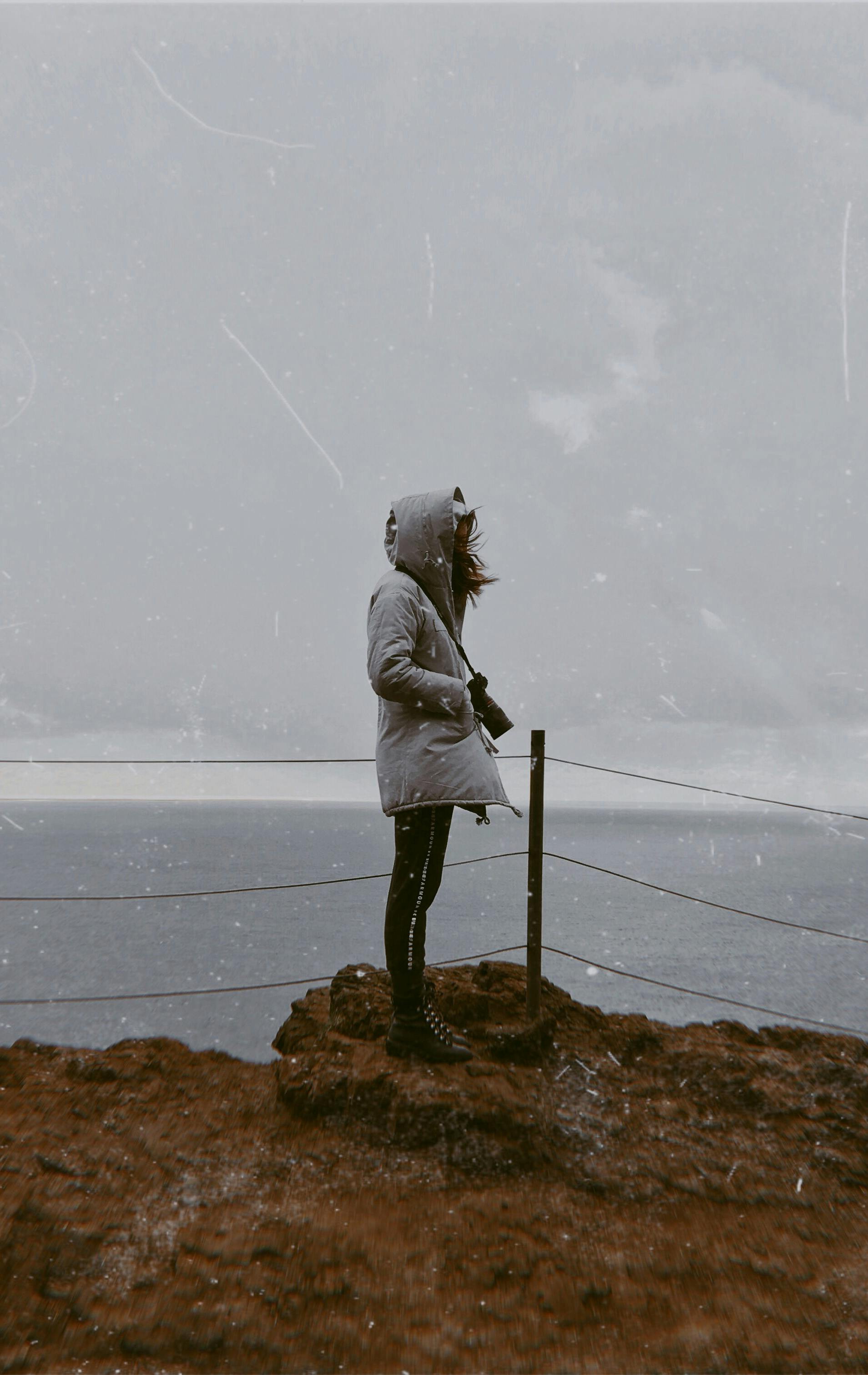 Free stock photo of girl, ocean, pacific northwest