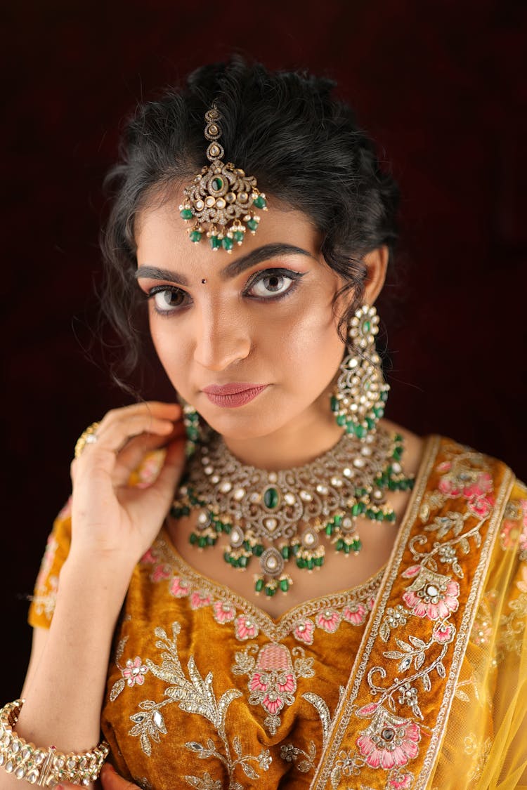 Beautiful Woman With Traditional Jewellery