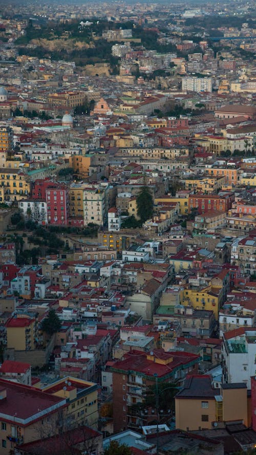 Panoramic View of Naples, Italy 