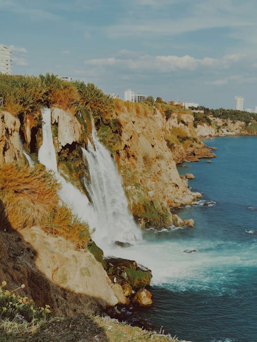 Kostnadsfri bild av antalya, duden vattenfall, hav