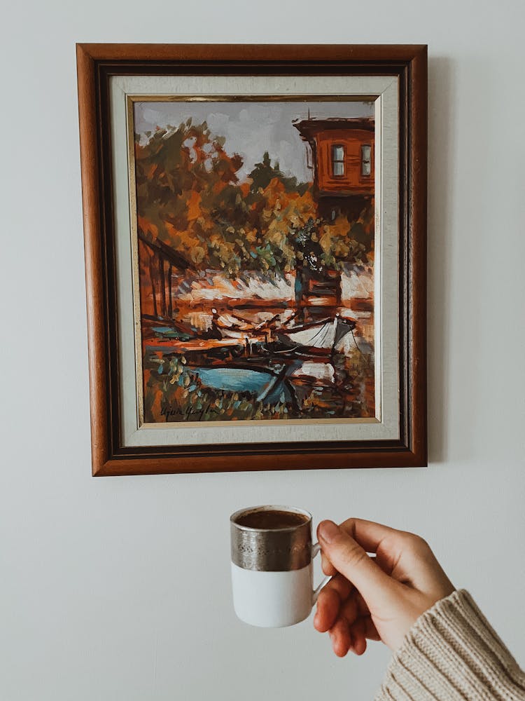 Cup Of Coffee By Painting